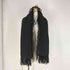 PURE CASHIMERE 大判フリンジマフラー レディース