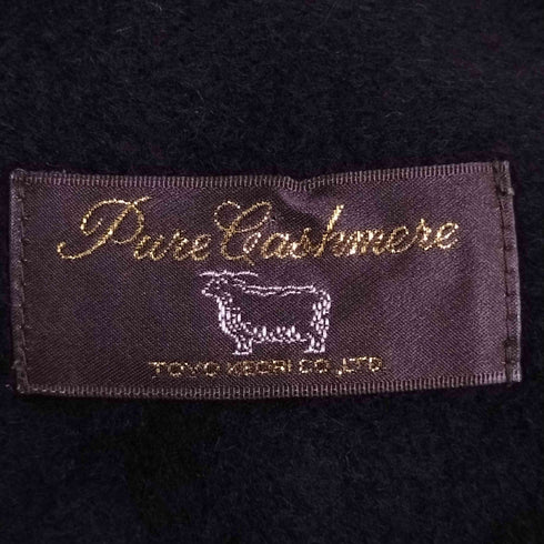 PURE CASHIMERE 大判フリンジマフラー レディース