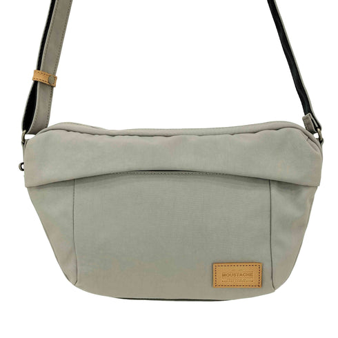 ムスタッシュ MOUSTACHE ショルダーバッグ ポリエステル×ヌメ牛革 メンズ