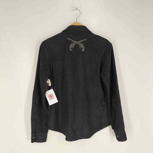 ロアーローガンス roar roarguns 二丁拳銃 ラインストーン ロゴパッチ フリース シャツ メンズ JPN:2