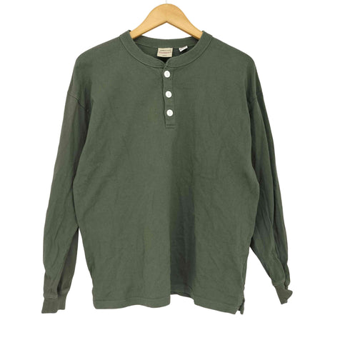 グッドウェア Goodwear USAコットン L/S ヘンリーネック Tシャツ メンズ JPN:S