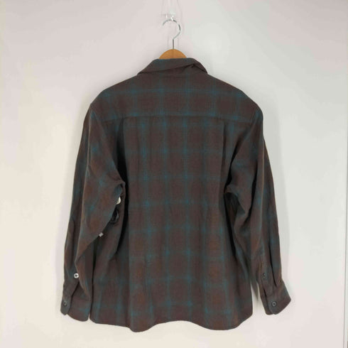 ワコマリア WACKO MARIA 25AW WOOL OMBRE CHECK OPEN COLLAR SHIRT ウール オンブレチェック オープンカラーシャツ メンズ import:L