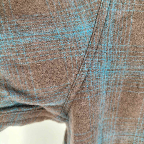 ワコマリア WACKO MARIA 25AW WOOL OMBRE CHECK OPEN COLLAR SHIRT ウール オンブレチェック オープンカラーシャツ メンズ import:L