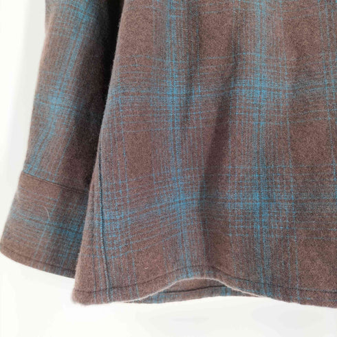 ワコマリア WACKO MARIA 25AW WOOL OMBRE CHECK OPEN COLLAR SHIRT ウール オンブレチェック オープンカラーシャツ メンズ import:L