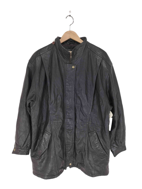 preswick & moore GENUINE LEATHER スタンドカラーレザージャケット メンズ L