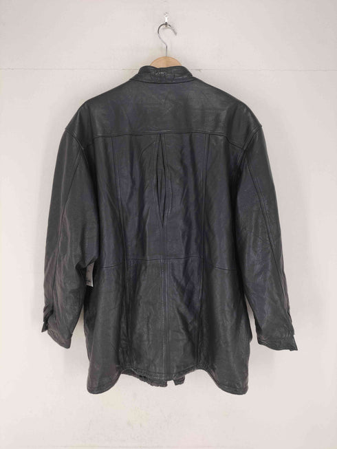 preswick & moore GENUINE LEATHER スタンドカラーレザージャケット メンズ L