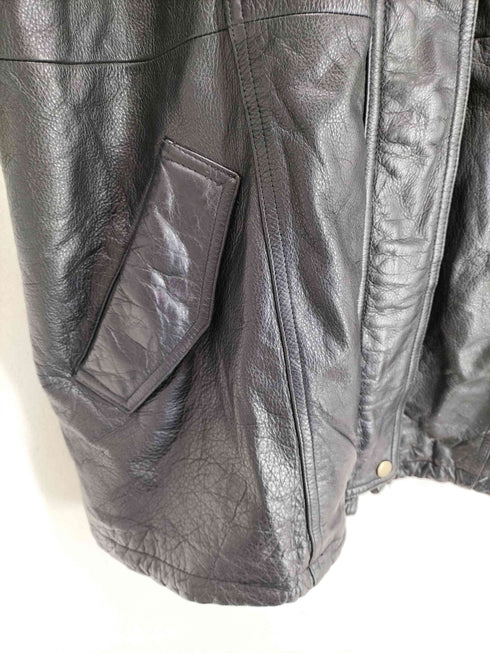 preswick & moore GENUINE LEATHER スタンドカラーレザージャケット メンズ L