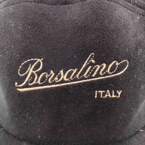 ボルサリーノ Borsalino ロゴ刺繍 ベロア キャップ メンズ 5L