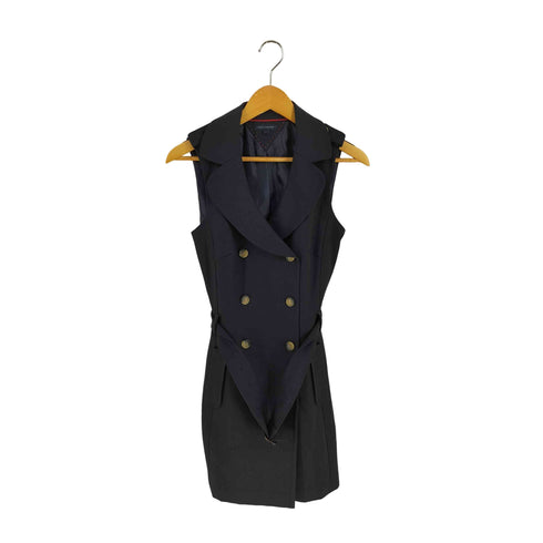 トミーヒルフィガー TOMMY HILFIGER 腰ベルト付きロングベスト レディース import:L