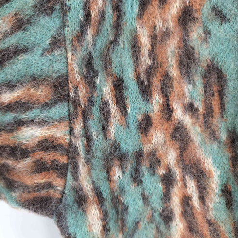 ワコマリア WACKO MARIA 22aw LEOPARD MOHAIR CARDIGAN (TYPE-2) レディース import:XL