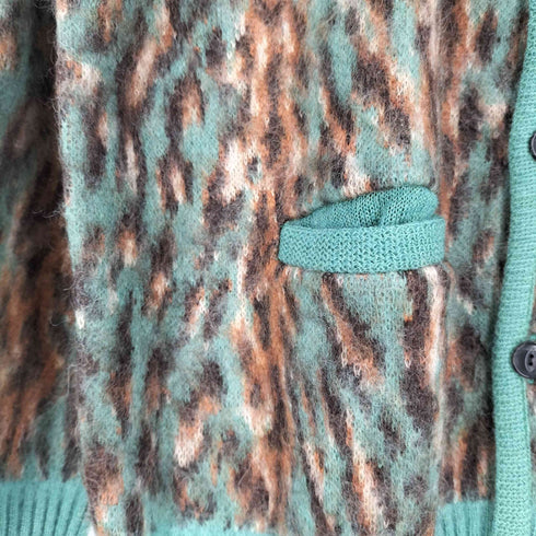 ワコマリア WACKO MARIA 22aw LEOPARD MOHAIR CARDIGAN (TYPE-2) レディース import:XL
