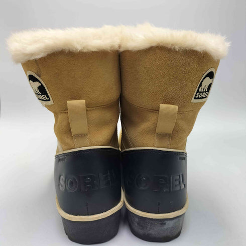 ソレル SOREL TIVOLI 2 CURRY スウェード レースアップ スノーブーツ レディース JPN:24.5