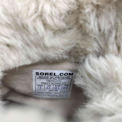 ソレル SOREL TIVOLI 2 CURRY スウェード レースアップ スノーブーツ レディース JPN:24.5