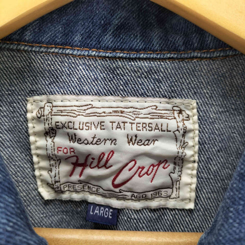 ヒルクロップ HILL CROP デニムジャケット メンズ LARGE