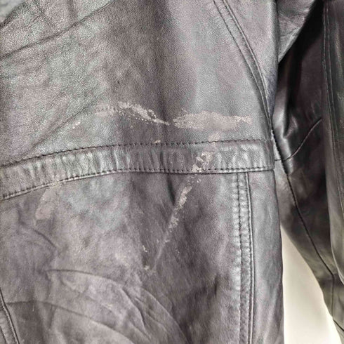 RAVE GENUINE LEATHER スタンドカラーレザーコート メンズ L