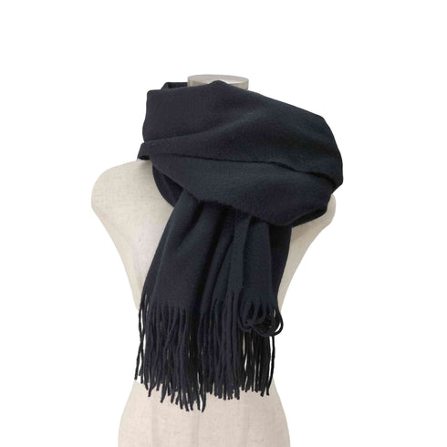 Cashmere100 大判 フリンジマフラー レディース ONE SIZE