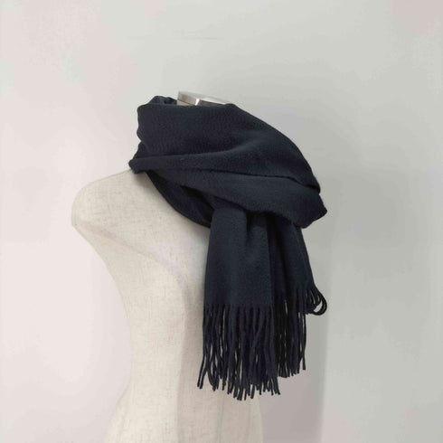 Cashmere100 大判 フリンジマフラー レディース ONE SIZE