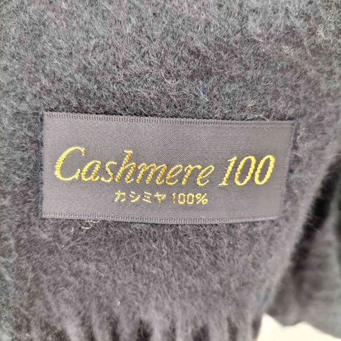 Cashmere100 大判 フリンジマフラー レディース ONE SIZE