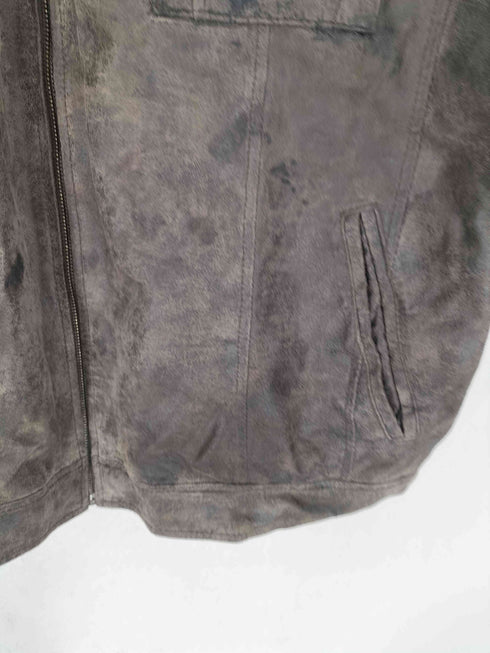 BRADFORD EXCHANGE ボアライナー付きバックデザインレザージャケット メンズ L