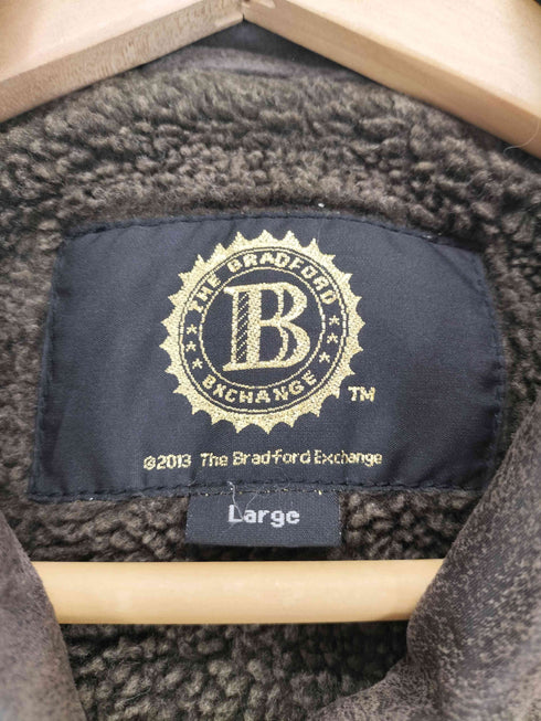 BRADFORD EXCHANGE ボアライナー付きバックデザインレザージャケット メンズ L