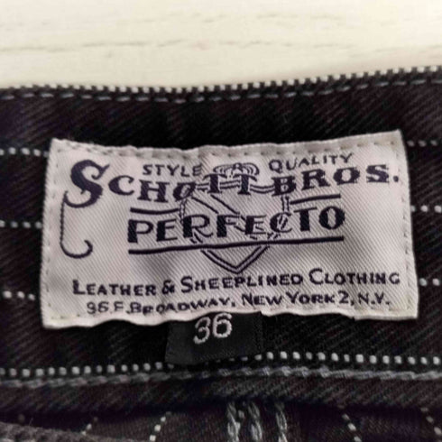 ショット Schott OLD HICKORY DENIM PANTS ウォバッシュストライプデニムパンツ メンズ 36