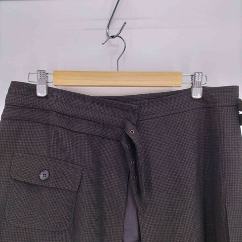 マックスマーラ MAX MARA 千鳥格子 ハウンドチェック 巻きスカート レディース JPN:36