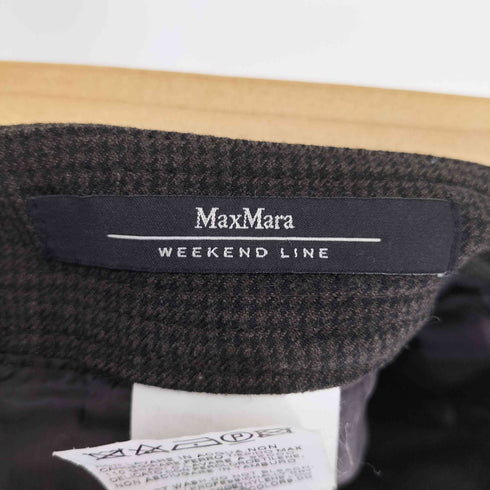 マックスマーラ MAX MARA 千鳥格子 ハウンドチェック 巻きスカート レディース JPN:36