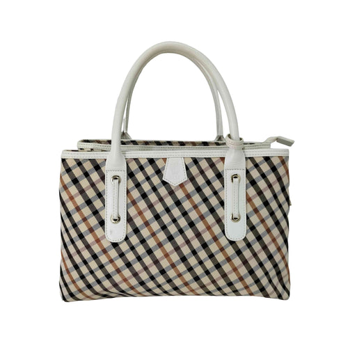 ダックス DAKS チェック柄 ハンドバッグ レディース