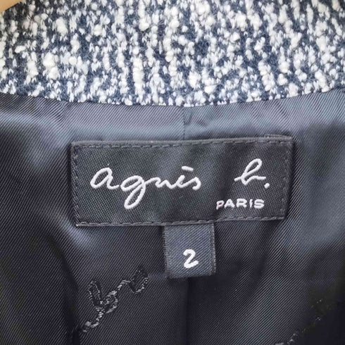 アニエスベー agnes b. PARIS ロングチェスターコート レディース US:0-2
