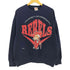 80-90s USA製 REBELS カレッジプリント クルーネック スウェット ボックスシルエット メンズ import:M