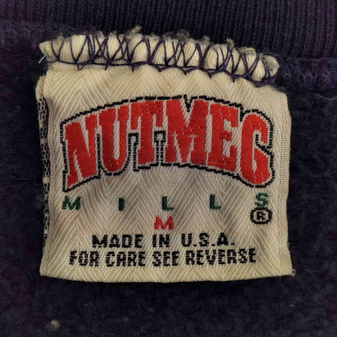 80-90s USA製 REBELS カレッジプリント クルーネック スウェット ボックスシルエット メンズ import:M