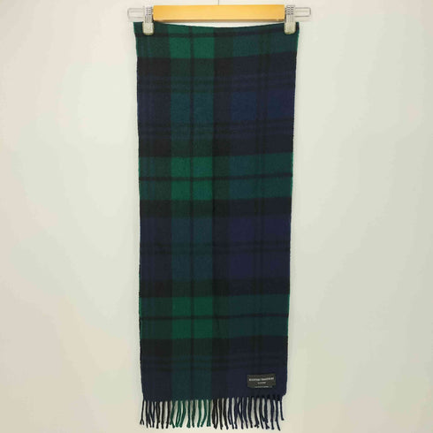 スコティッシュトラディション scottish tradition 英国製 ウールアンゴラ ブラックウォッチ マフラー メンズ