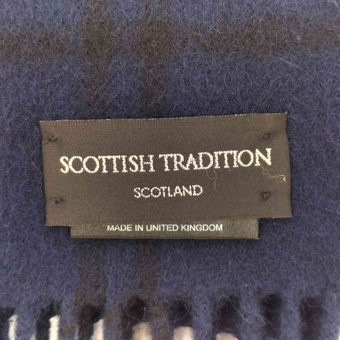 スコティッシュトラディション scottish tradition 英国製 ウールアンゴラ ブラックウォッチ マフラー メンズ