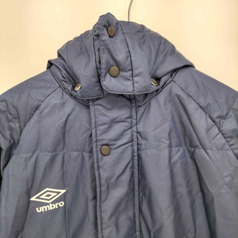 アンブロ UMBRO ロゴ 刺繍 中綿 パテッド ベンチ コート メンズ JASPO O