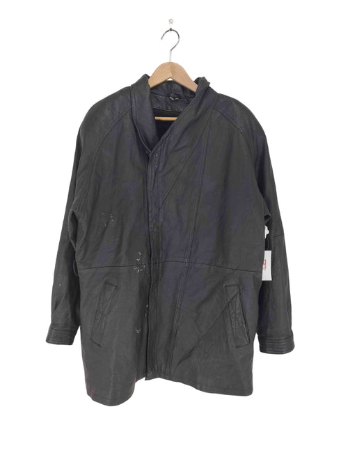 GENUINE LEATHER ボアライナー付きレザーコート メンズ