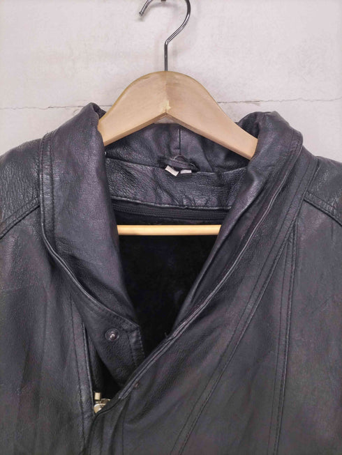 GENUINE LEATHER ボアライナー付きレザーコート メンズ