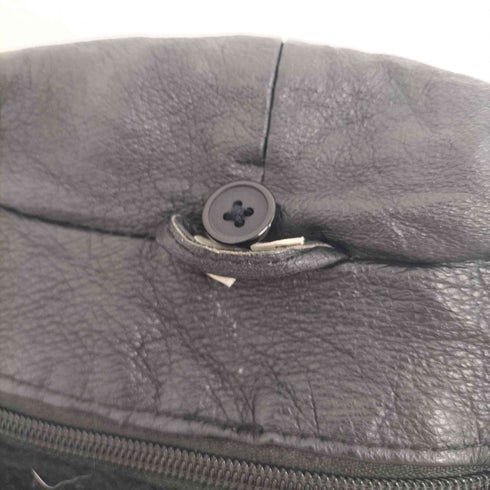 GENUINE LEATHER ボアライナー付きレザーコート メンズ