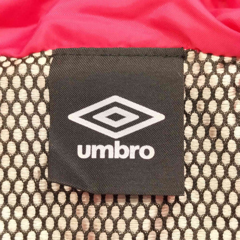 アンブロ UMBRO ロゴ 刺繍 中綿 パテッド ベンチ コート レディース import:L