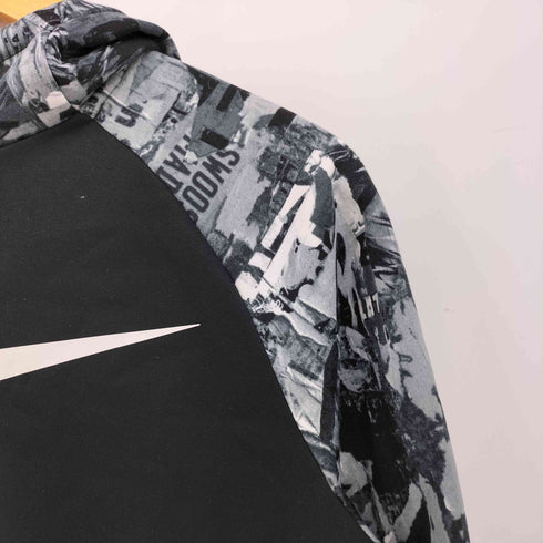 ナイキ NIKE THERMA RIPNTEAR AOP スウッシュ プリント 総柄 ラグラン プルオーバー フーディ メンズ import:M