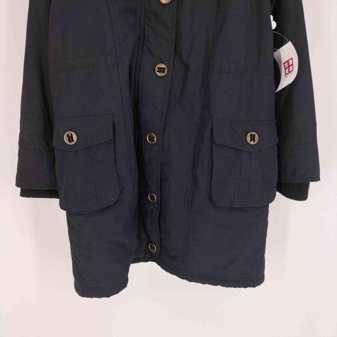 ミッシェルクラン MICHEL KLEIN チャイニーズラクーンファー フラップポケット 裏地ボア 2WAY 中綿 セミロング ジャケット レディース JPN:40