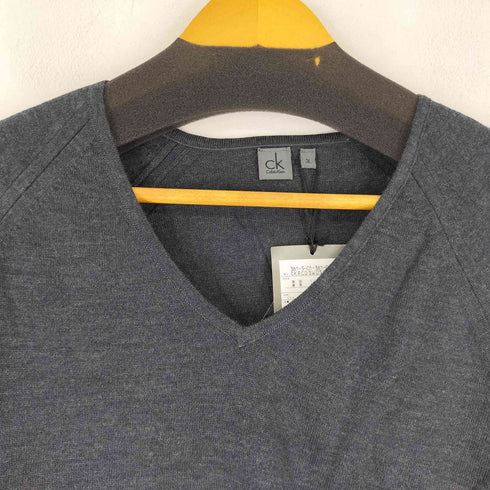 シーケーカルバンクライン ck Calvin Klein Vネックニットトップス メンズ 3L