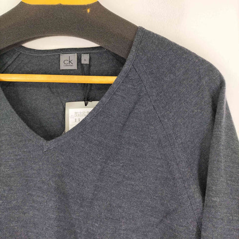 シーケーカルバンクライン ck Calvin Klein Vネックニットトップス メンズ 3L