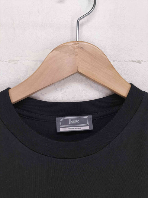 ヘルノ Herno COMPACT JERSEY AND NYLON MAESTRO SWEATSHIRT ハイブリッドカットソー Tシャツ メンズ 48