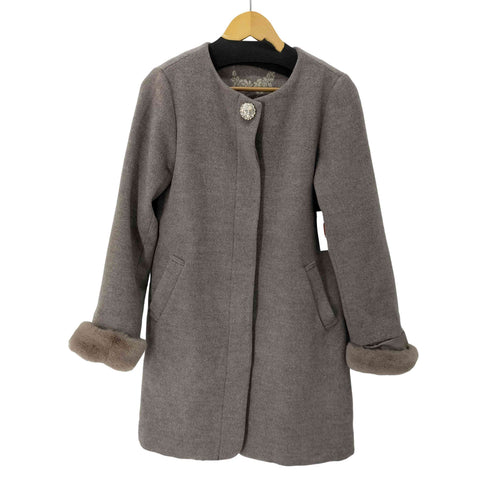 マジェスティックレゴン MAJESTIC LEGON ファー袖ノーカラーコート レディース JPN:S