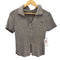 ミスチーフ MSCHF Knitted Two Tone Short Shirt ニット ツートーン ショート シャツ レディース import:M