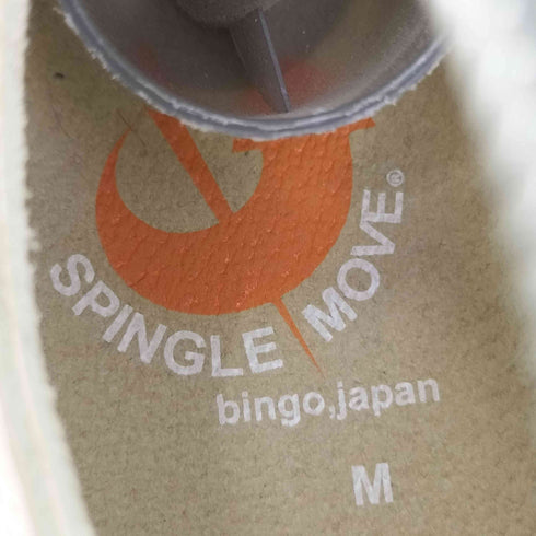 スピングルムーブ SPINGLE MOVE ロゴパッチ レザー ローカットスニーカー メンズ L