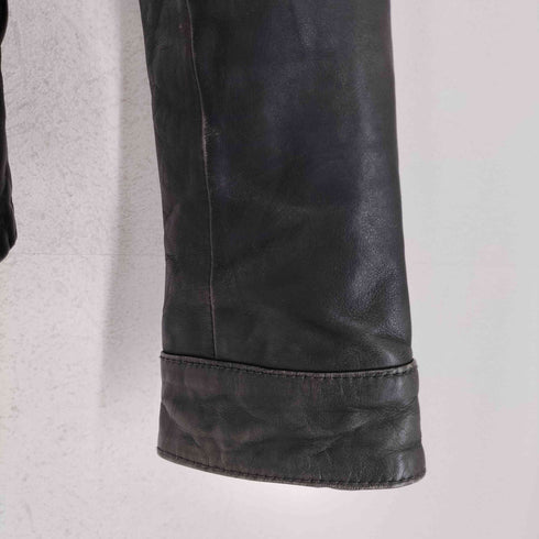バナナリパブリック BANANA REPUBLIC ラムレザーダブルライダースジャケット レディース XS