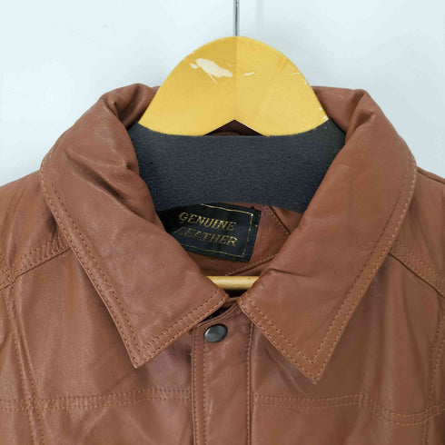 GENUINE LEATHER カウレザー ジャケット メンズ JPN:L