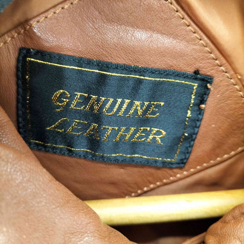 GENUINE LEATHER カウレザー ジャケット メンズ JPN:L
