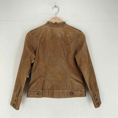 ギャップ Gap OLD カウレザーノーカラートラッカージャケット レディース XS